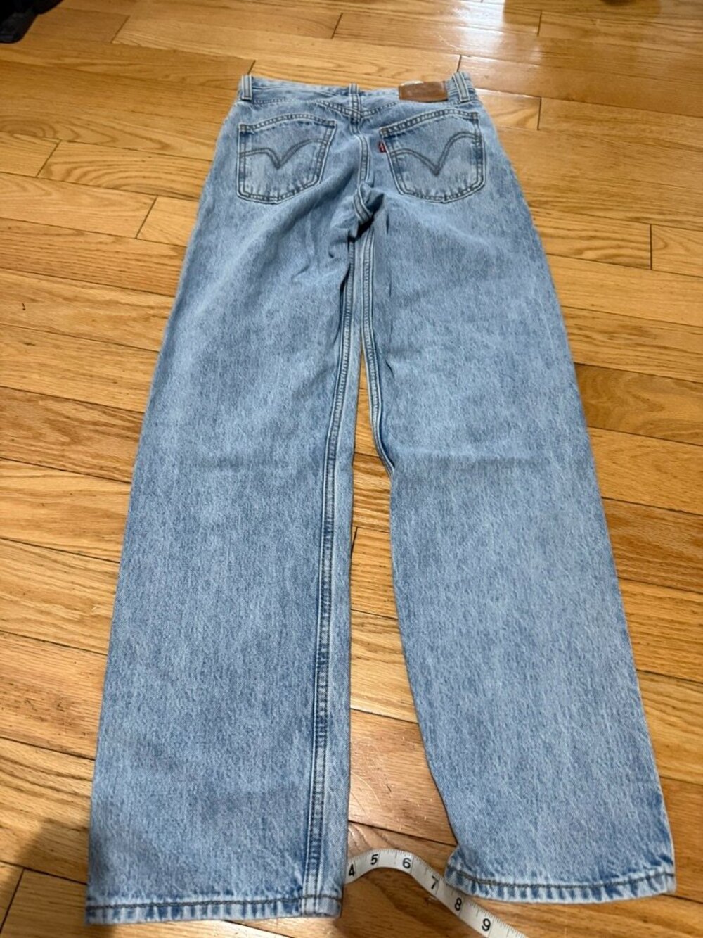 Levi's Baggy Wide Leg Jeans Light Wash High Rise 24 x 30 Size: 24 x 30 (tagged - Picture 6 of 8